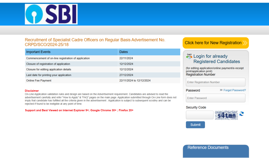 SBI SO (असिस्टेंट मैनेजर) भर्ती 2024